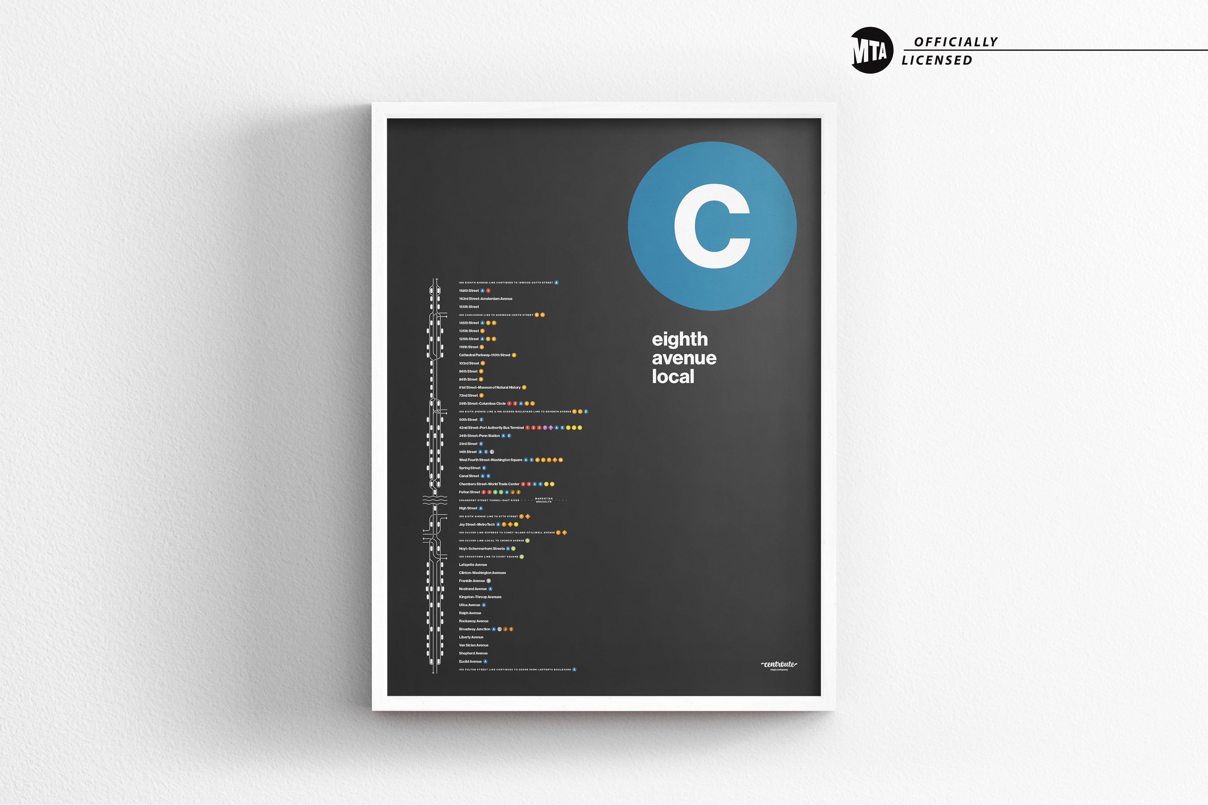 C Train Map / NYC Subway