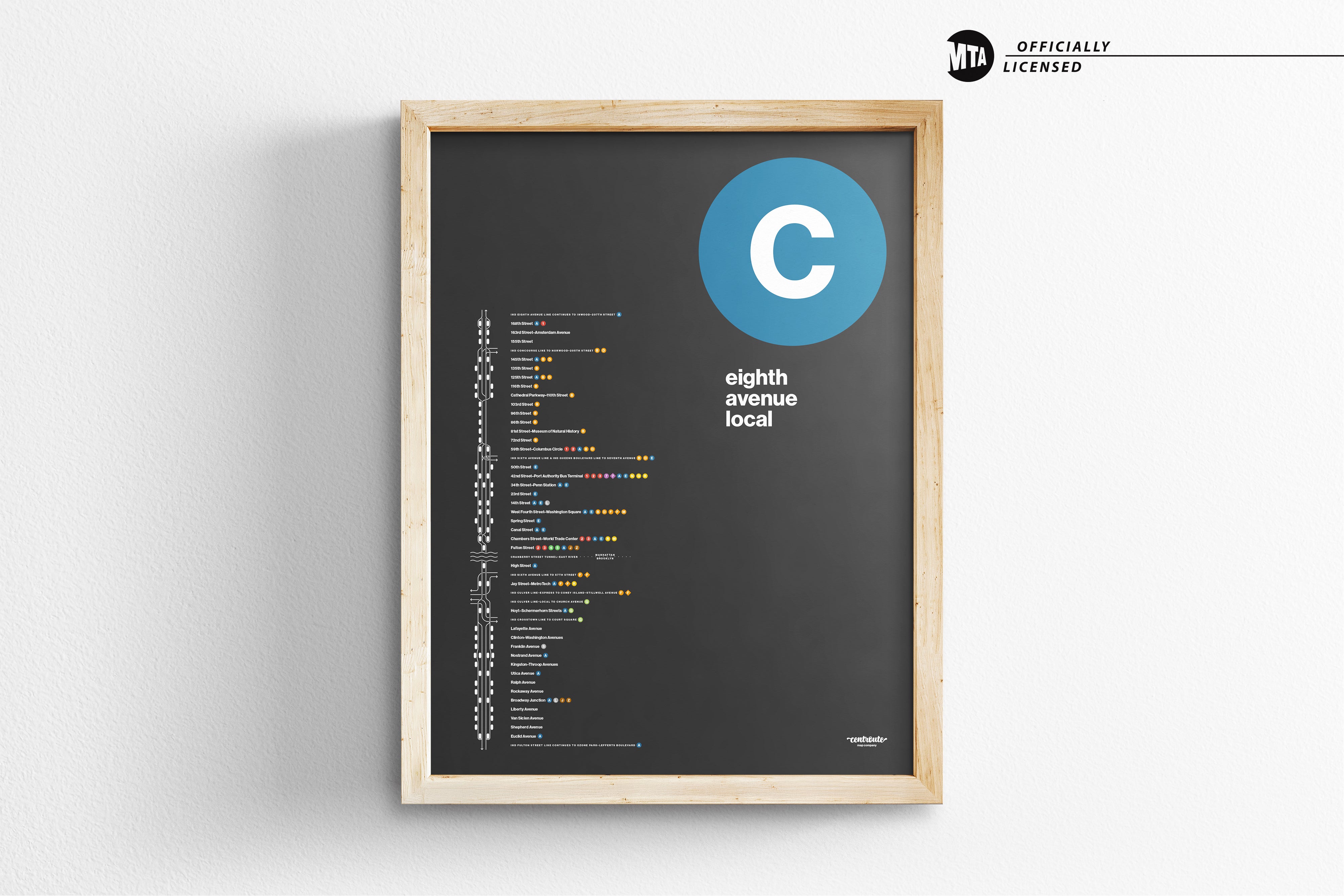 C Train Map / NYC Subway