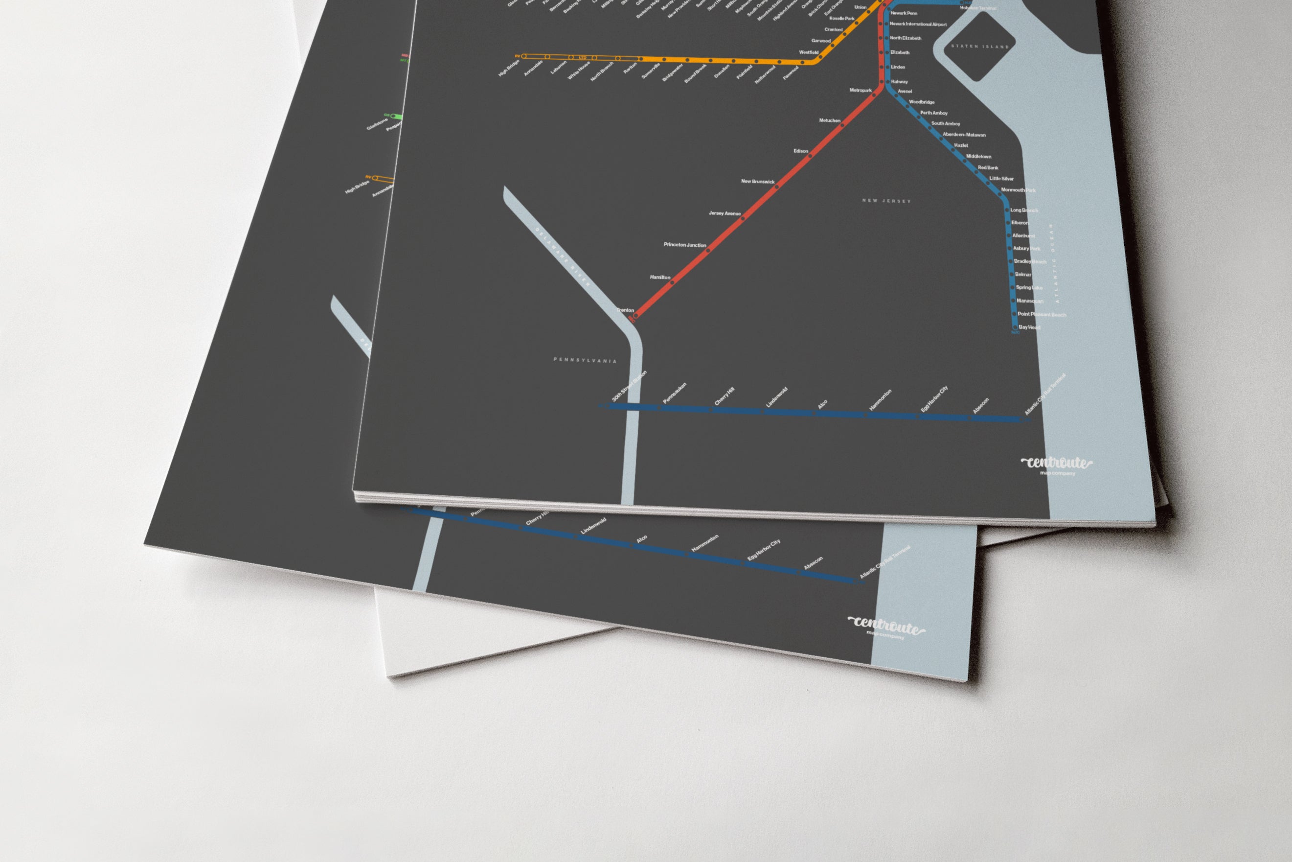 New Jersey Transit / Dark Mode System Map