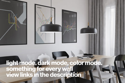 Amsterdam Metro / Light Mode System Map