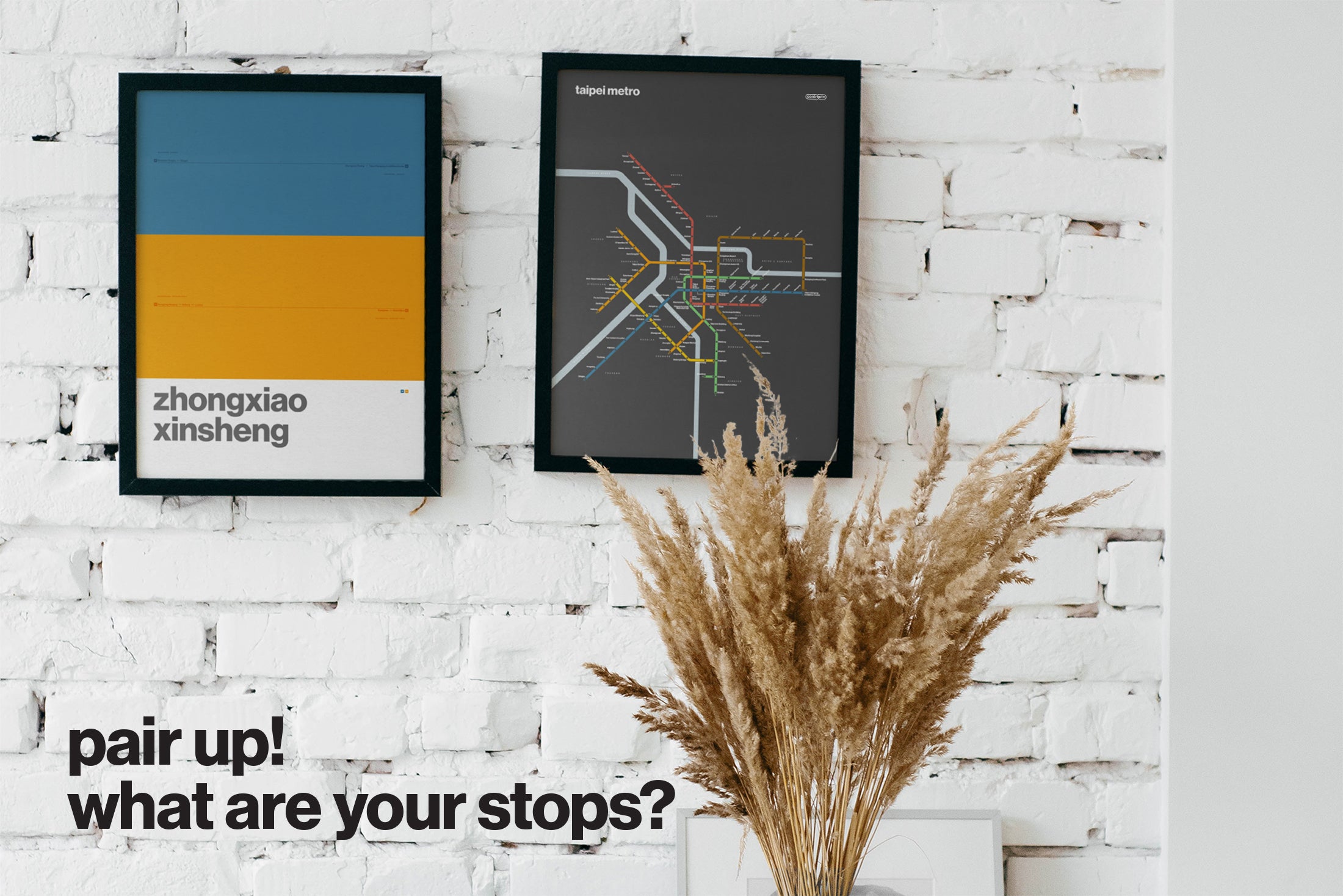 Taipei Metro 臺北捷運 / Dark Mode System Map / English