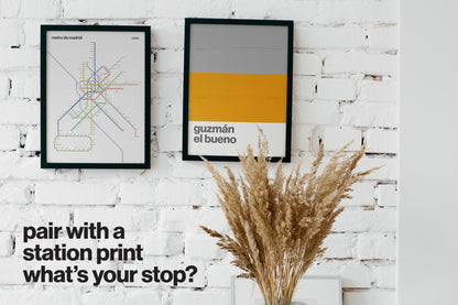 Madrid Metro / Light Mode Map