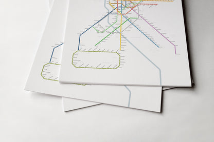 Madrid Metro / Light Mode Map
