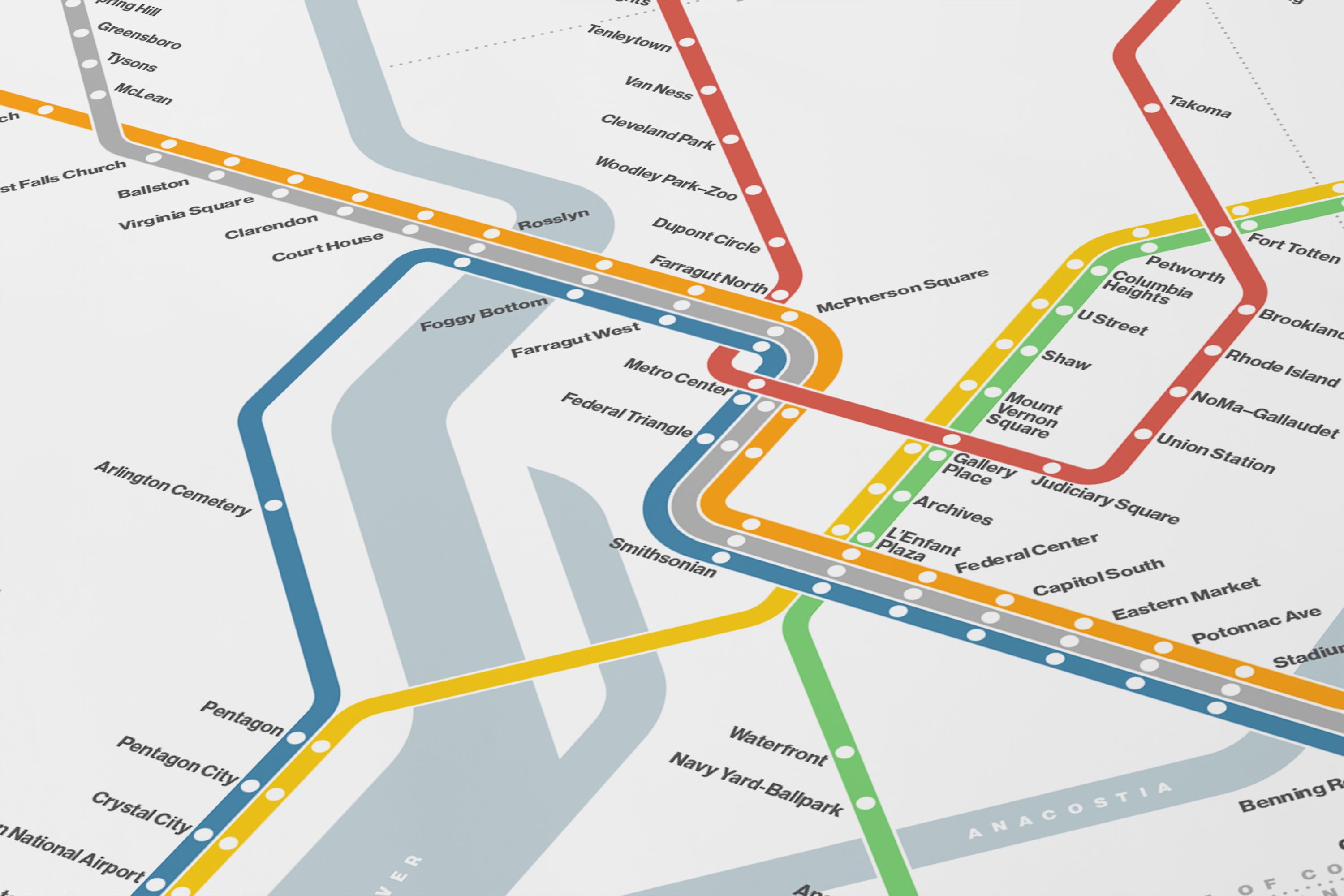 DC Metro / Light Mode Map