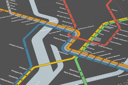 DC Metro Map – Dark Mode