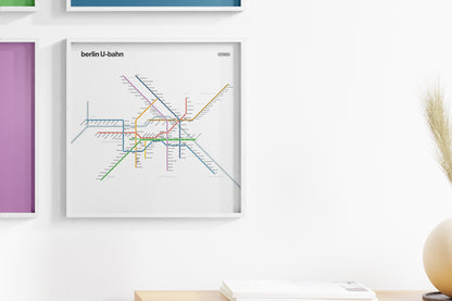 Berlin U-Bahn / Light Mode System Map