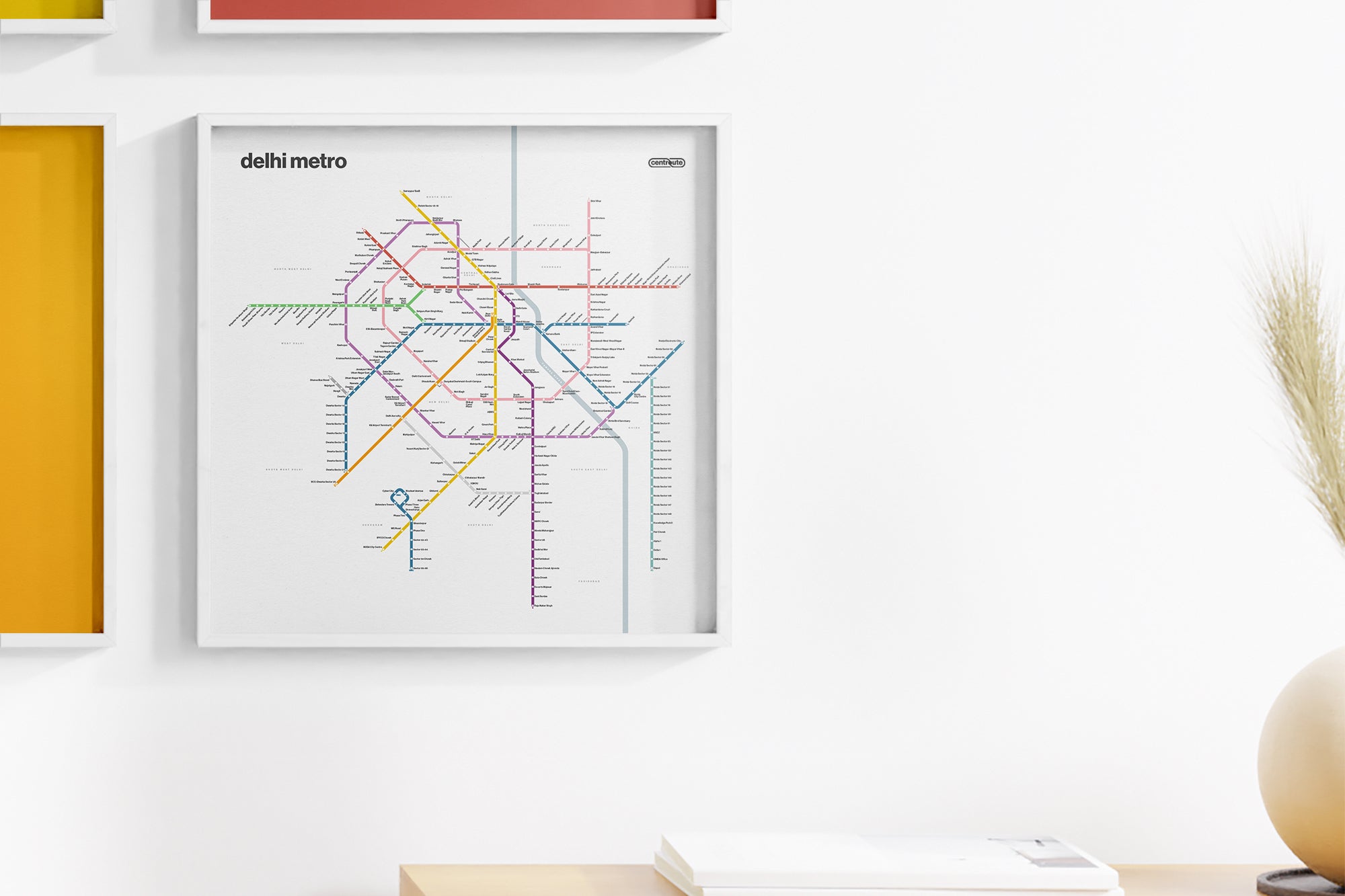 Delhi Metro / Light Mode System Map / English