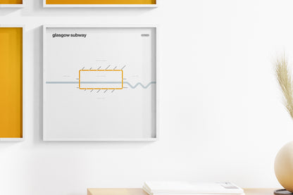 Glasgow Subway / Light Mode System Map
