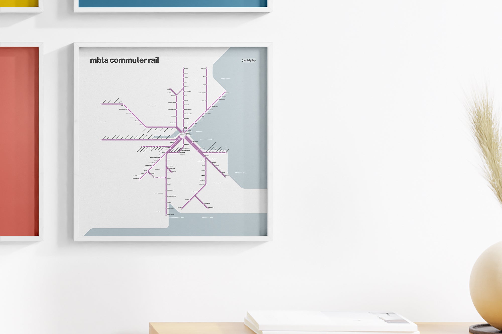 Boston Commuter Rail / Light Mode System Map