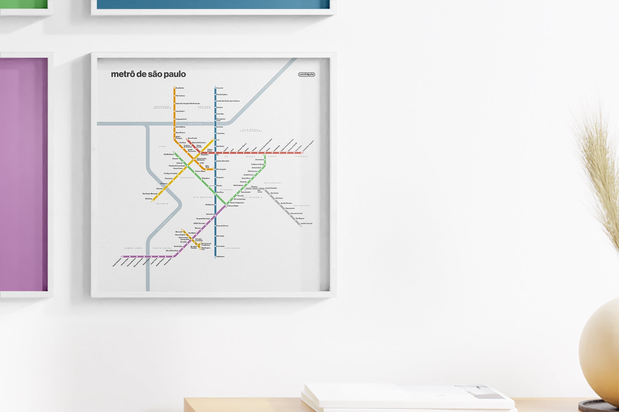 São Paulo Metro / Light Mode System Map