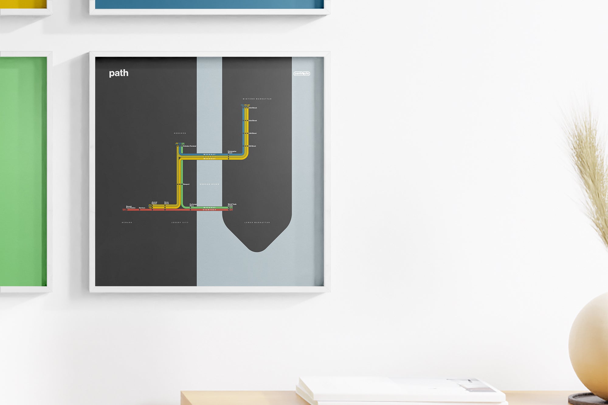 PATH Rail / Dark Mode System Map