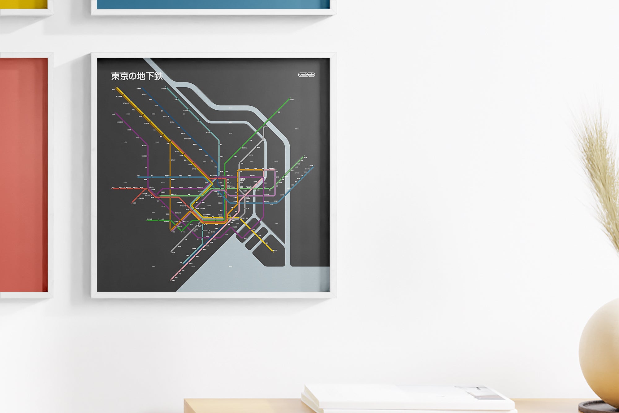 Tokyo Subway 東京の地下鉄 / Dark Mode System Map / Japanese