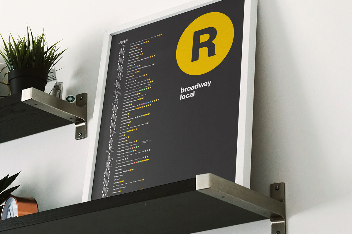 R Train Platform Print – NYC Subway