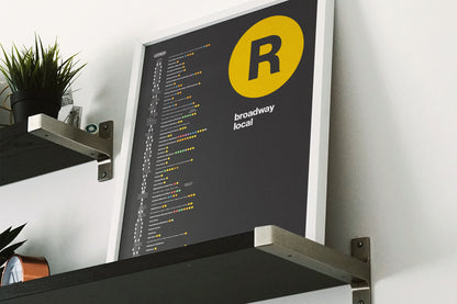 R Train Platform Print – NYC Subway