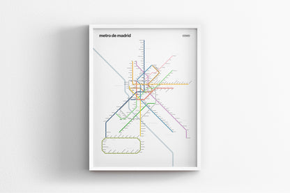 Madrid Metro / Light Mode Map