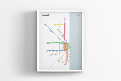 Chicago L / Light Mode System Map