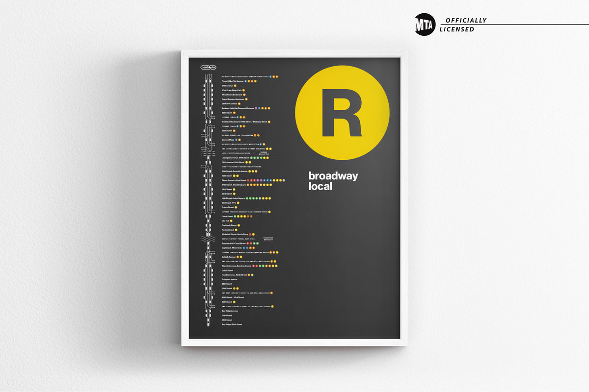 R Train Platform Print – NYC Subway