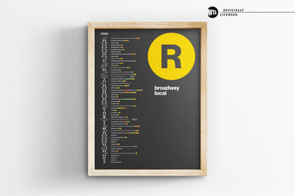 R Train Platform Print – NYC Subway