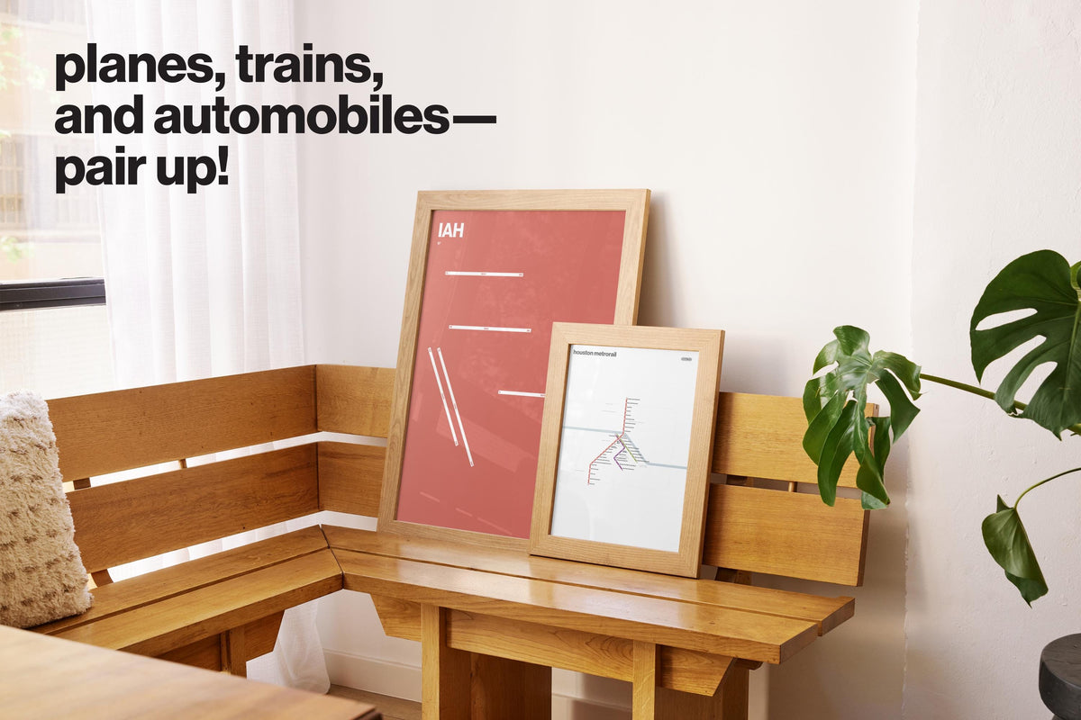 Houston METRORail Map – Light Mode
