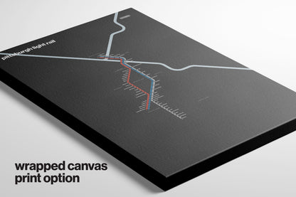 Pittsburgh Light Rail – Dark Mode