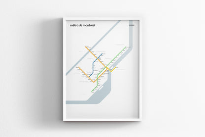 Montreal Metro / Light Mode System Map