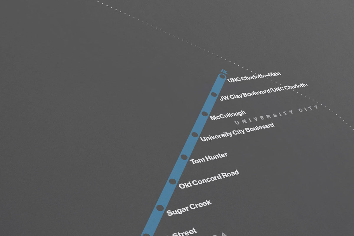 Charlotte Lynx Map – Dark Mode