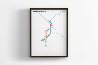 Pittsburgh Light Rail – Light Mode