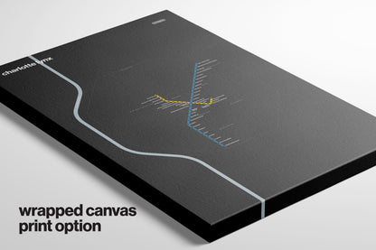Charlotte Lynx Map – Dark Mode
