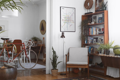 Beijing Metro / Chinese 北京地铁 Light Mode System Map